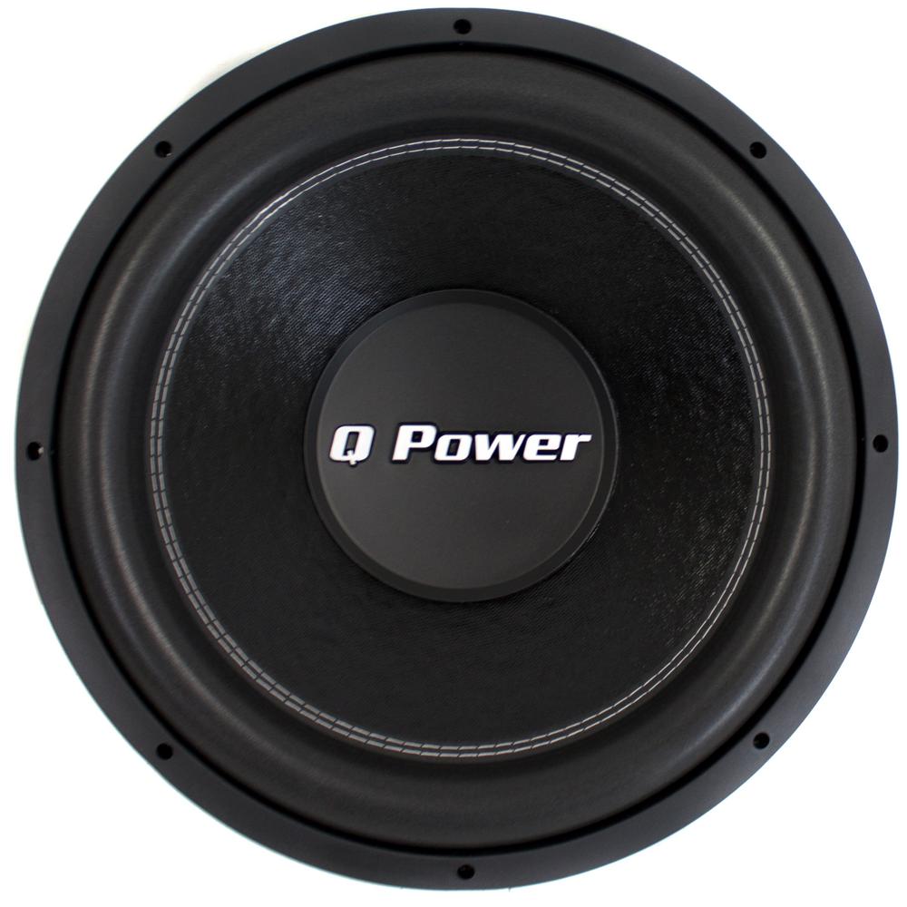 Q POWER 15 in. 2200Watt Deluxe Series Dual Voice Coil Car Audio Power