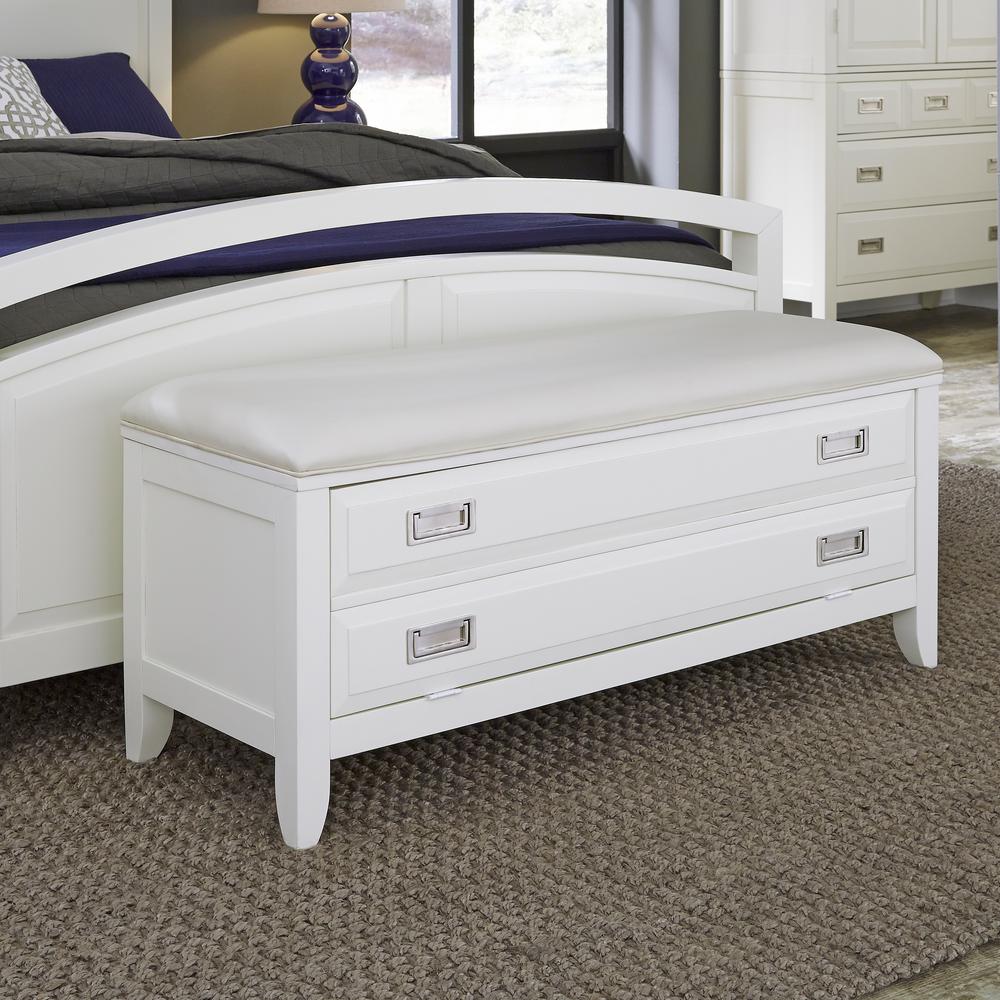 Newport White Storage Bench Newport White Storage Bench