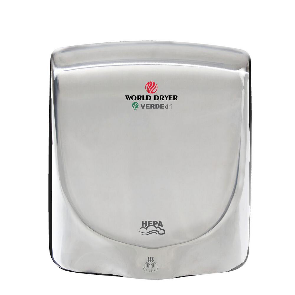 Polished Stainless Steel Electric Hand Dryer Q 972a The Home Depot