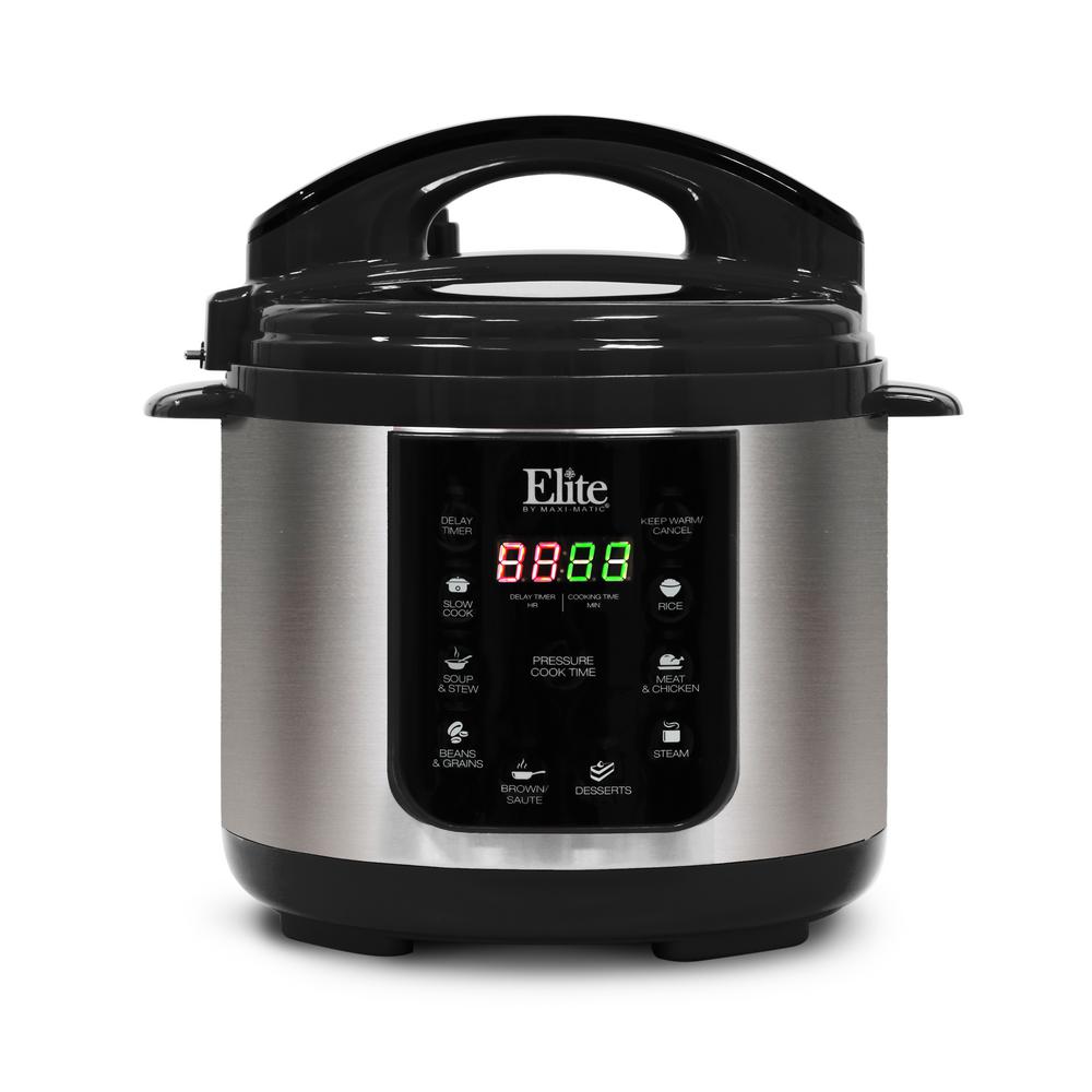 4Qt. Electric Stainless Steel Pressure Cooker with 9 Functions