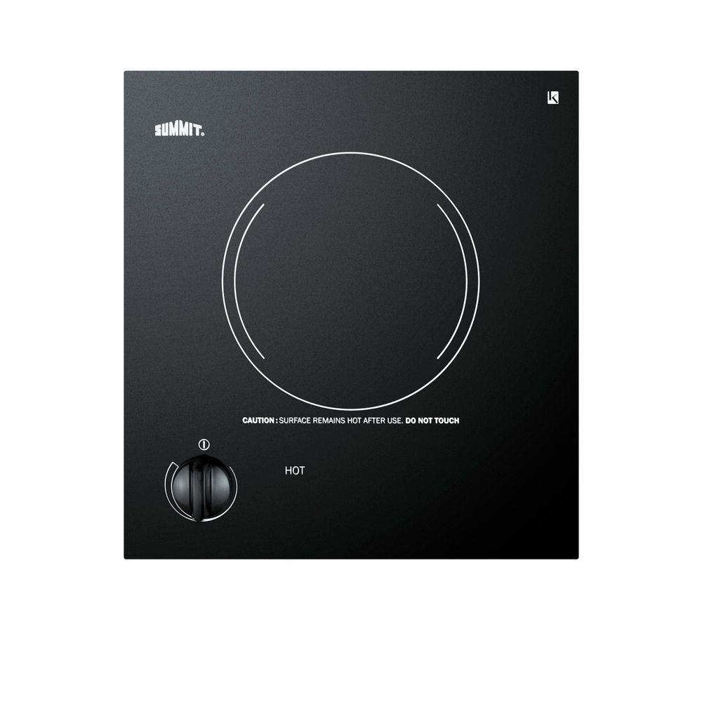 Summit Appliance 12 In Radiant Electric Cooktop In Black With 1