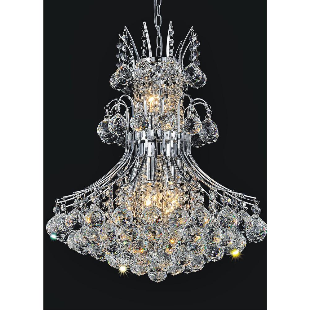 Cwi Lighting Princess 10 Light Chrome Chandelier 8012p24c The