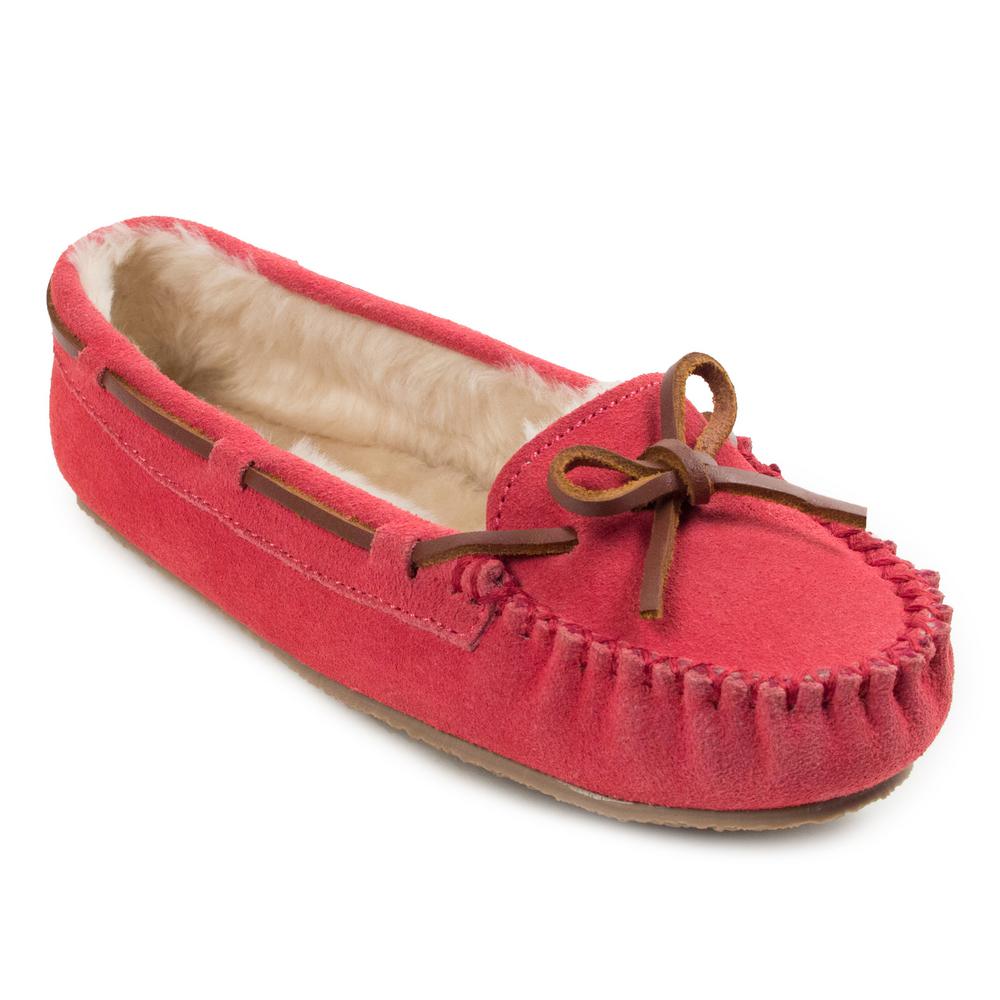 Suede Slipper Hot Pink Size 