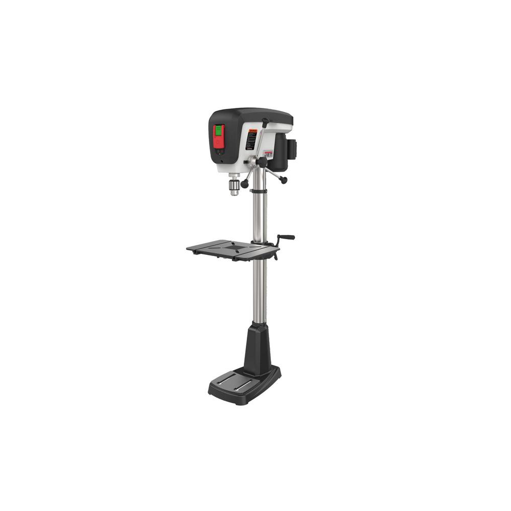JET 3/4 HP 15 in. Floor Standing Drill Press with LED worklight, 16