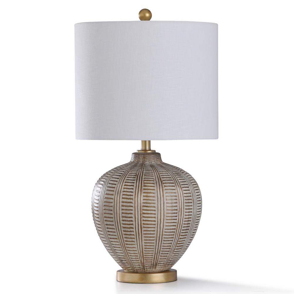 gold and cream table lamps