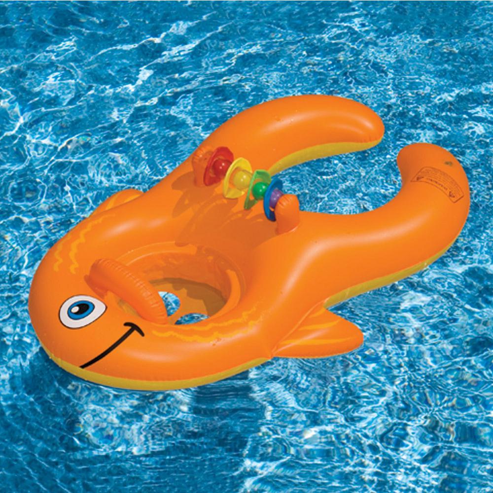 orange pool float