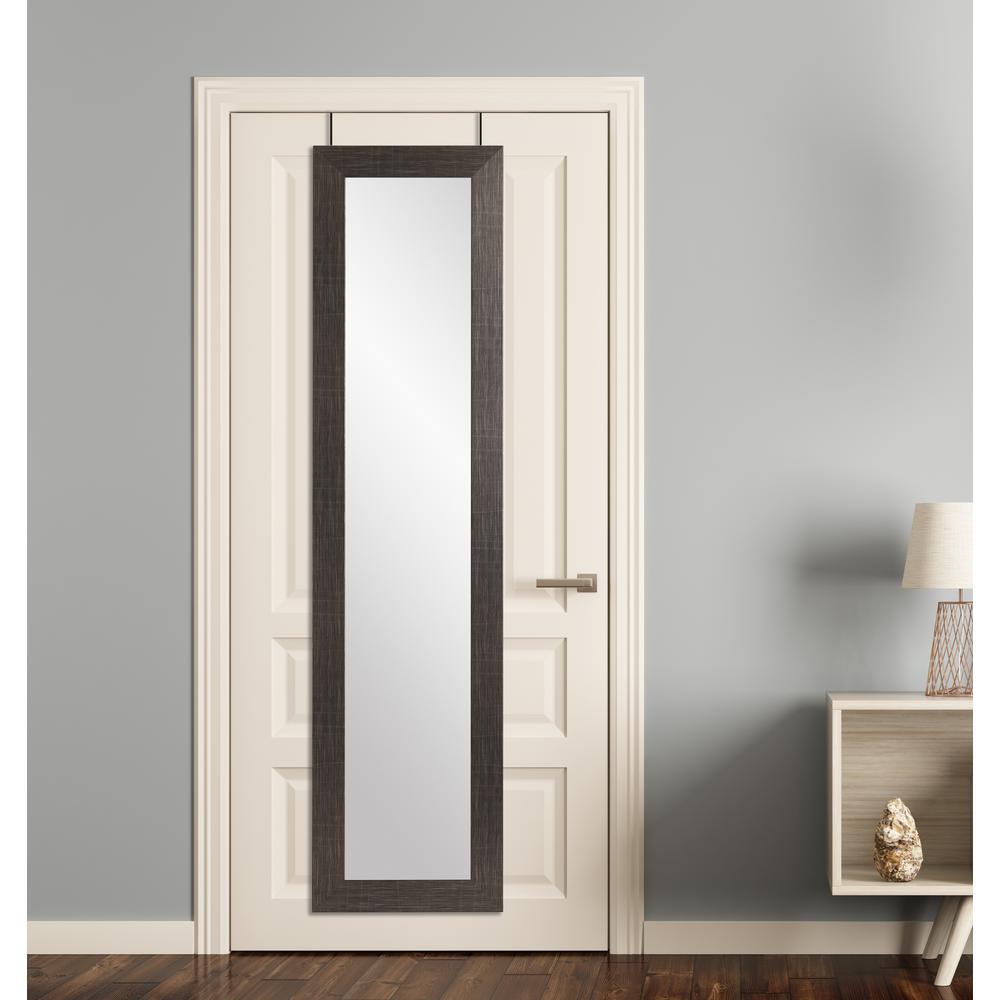Brandtworks Scratched Black Over The Door Full Length Mirror