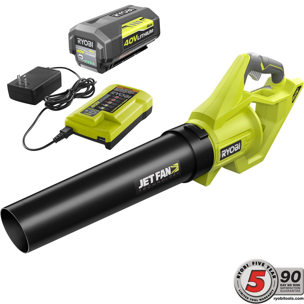 Cordless Leaf Ers Outdoor Equipment The Home Depot 110 Mph 500 Cfm 40 Volt Lithium Ion Cordless Variable Sd Jet Fan