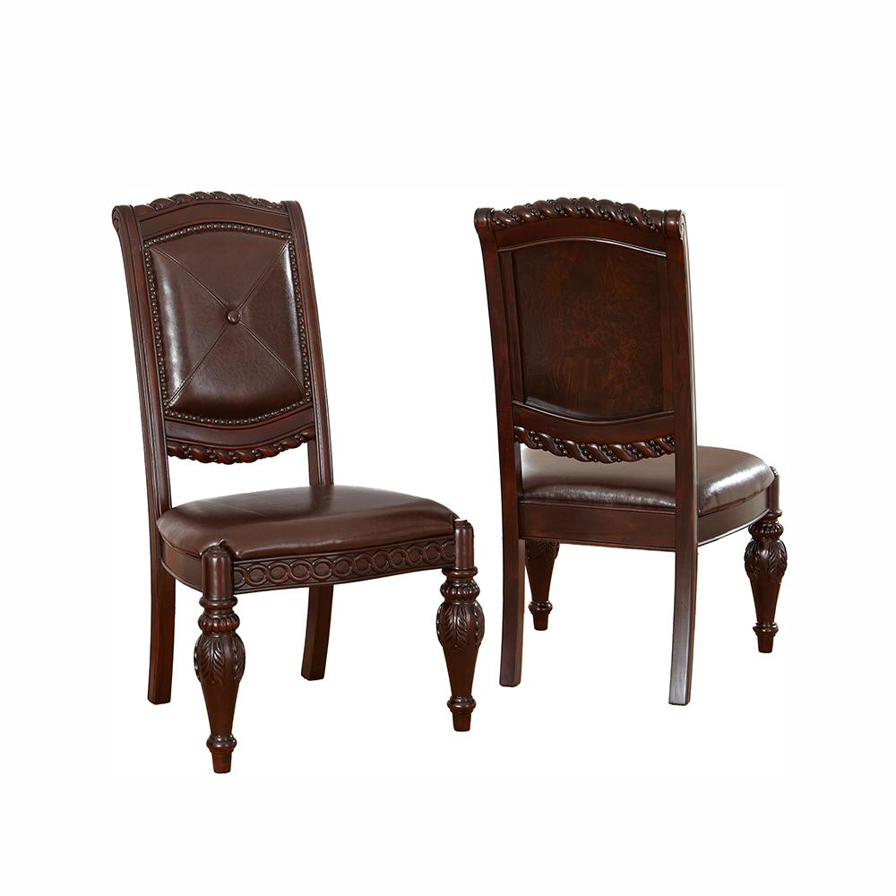 Steve Silver Company Antoinette Cherry Side Chairs Set Of 2 Ay600s Antoinette Cherry Side Chairs Set Of 2