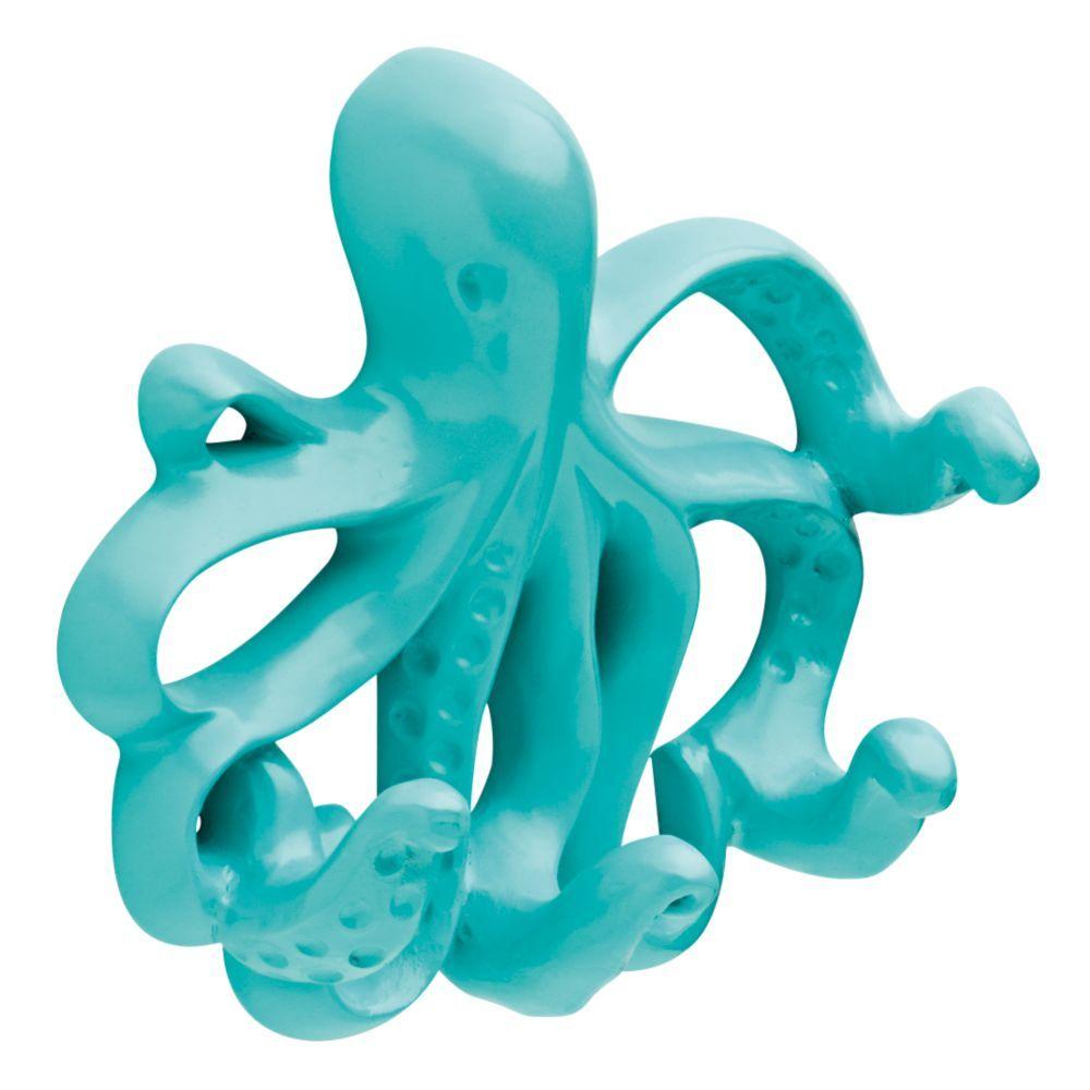 Liberty 5 1 3 In Teal Octopus Wall Hook