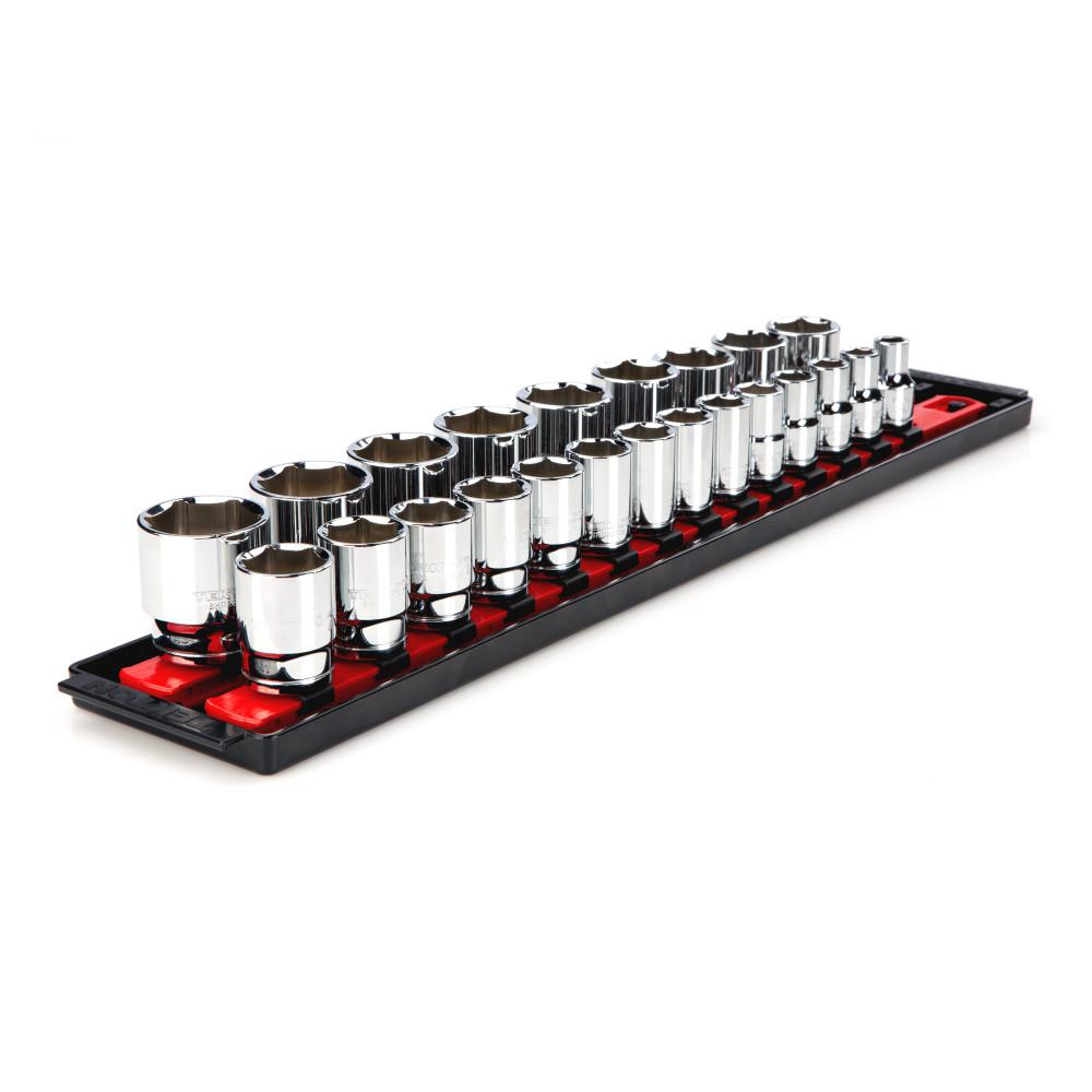 TEKTON 1/2 In. Drive 6-Point Socket Set (23-Piece)-SHD92002 - The Home ...