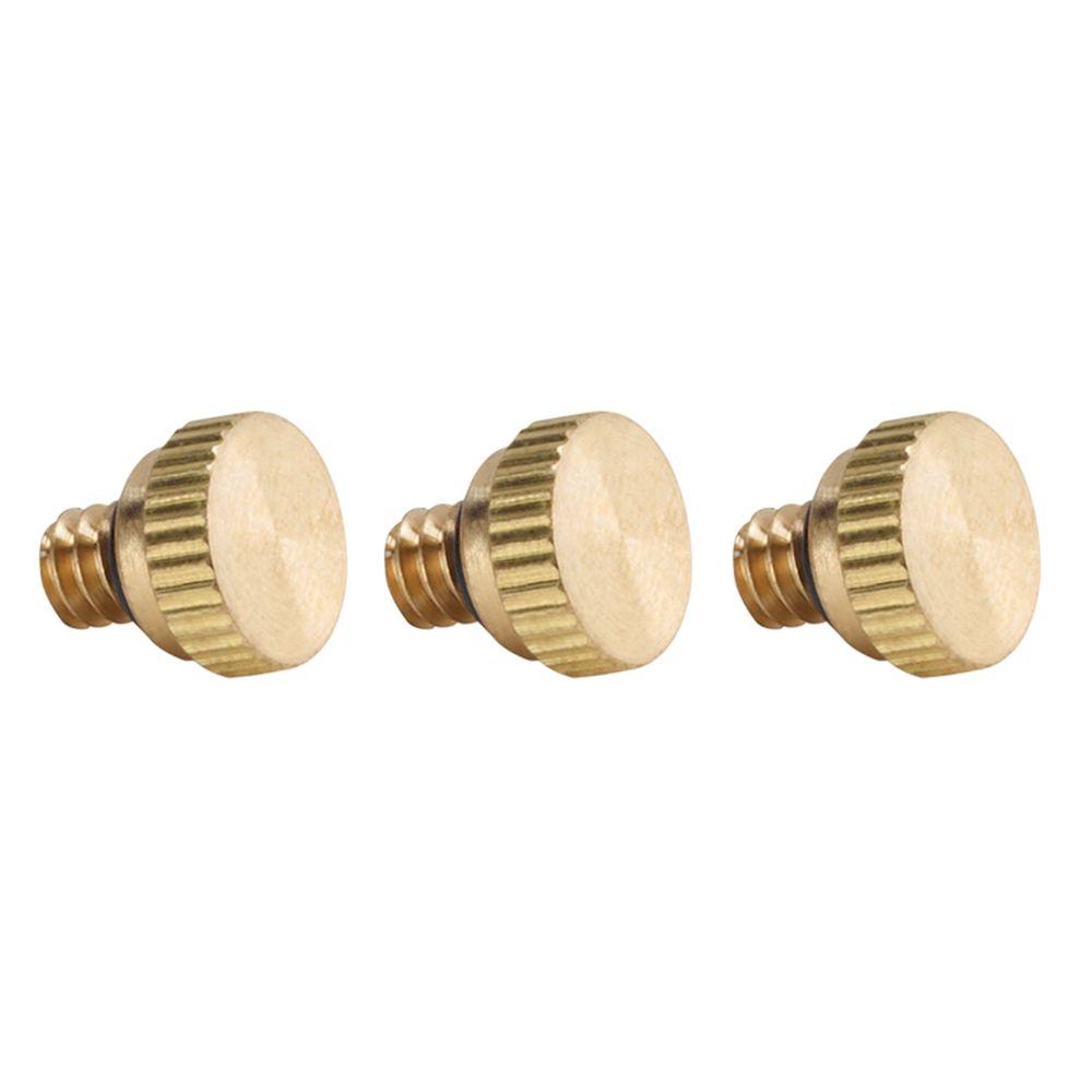 Arctic Cove Brass Misting Nozzle Plug (3-Pack)-MAC070 - The Home Depot
