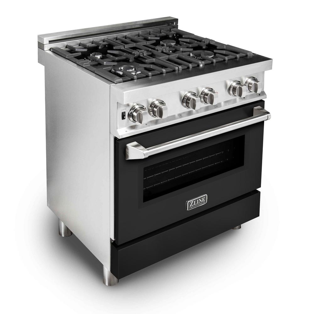 ZLINE Kitchen and Bath 30 in. 4 cu. ft. Single Oven Dual Fuel Range in Stainless Steel with
