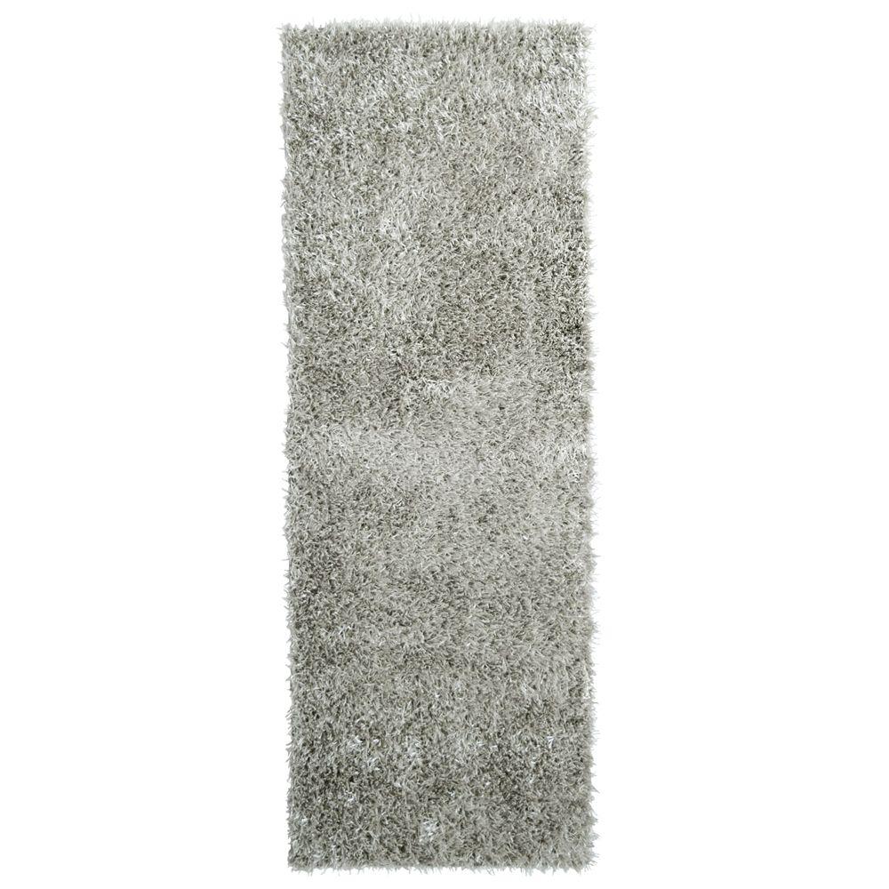 Home Decorators Collection City Sheen Silver Polyester 8 Ft X 10 City Sheen Silver 2 Ft X 10 Runner Rug