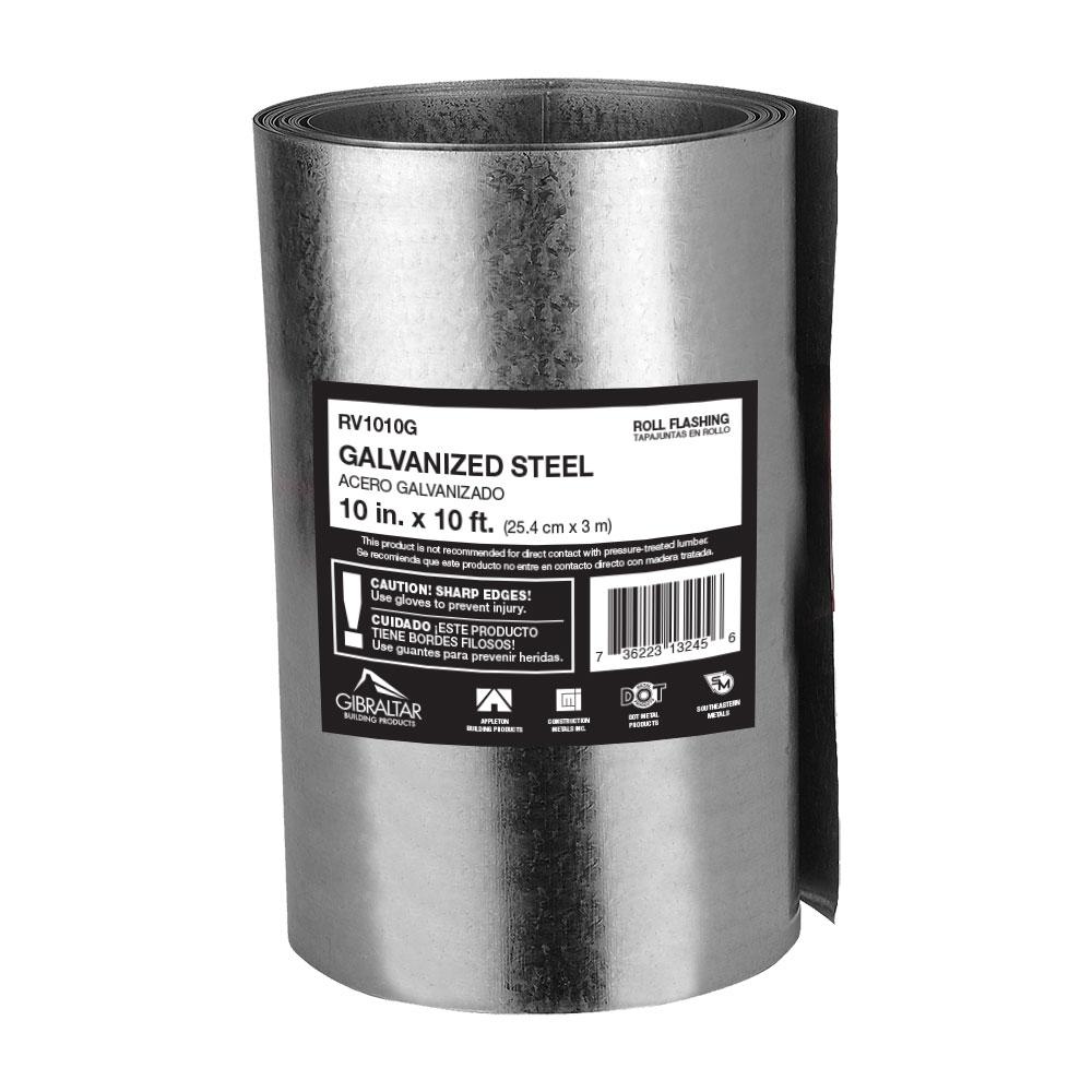 3-1/4" X 10" Galvanized Steel Rectangular Appliance Wall Vent - Spring Damper For Range Hoods & Exhaust