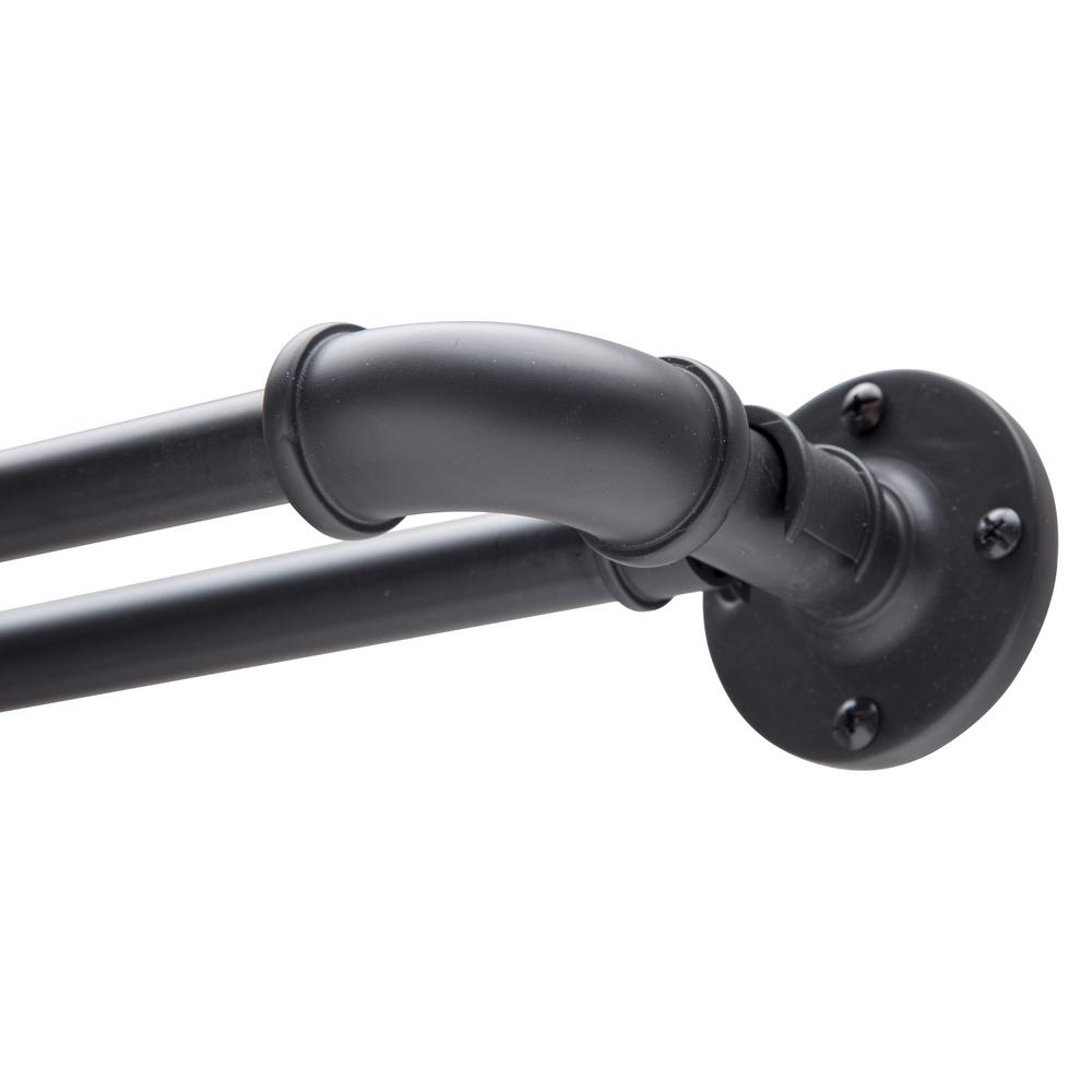 Sun Zero Bronn 3 4 In Light Blocking Wrap Around Window Double Light Blocking Wrap Around Window Double Curtain Rod
