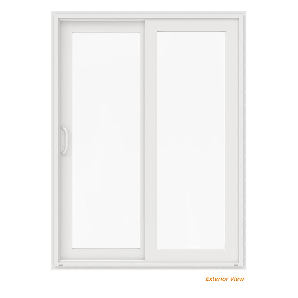 Jeld Wen 60 In X 80 In Premium White Vinyl Left Hand Full Lite