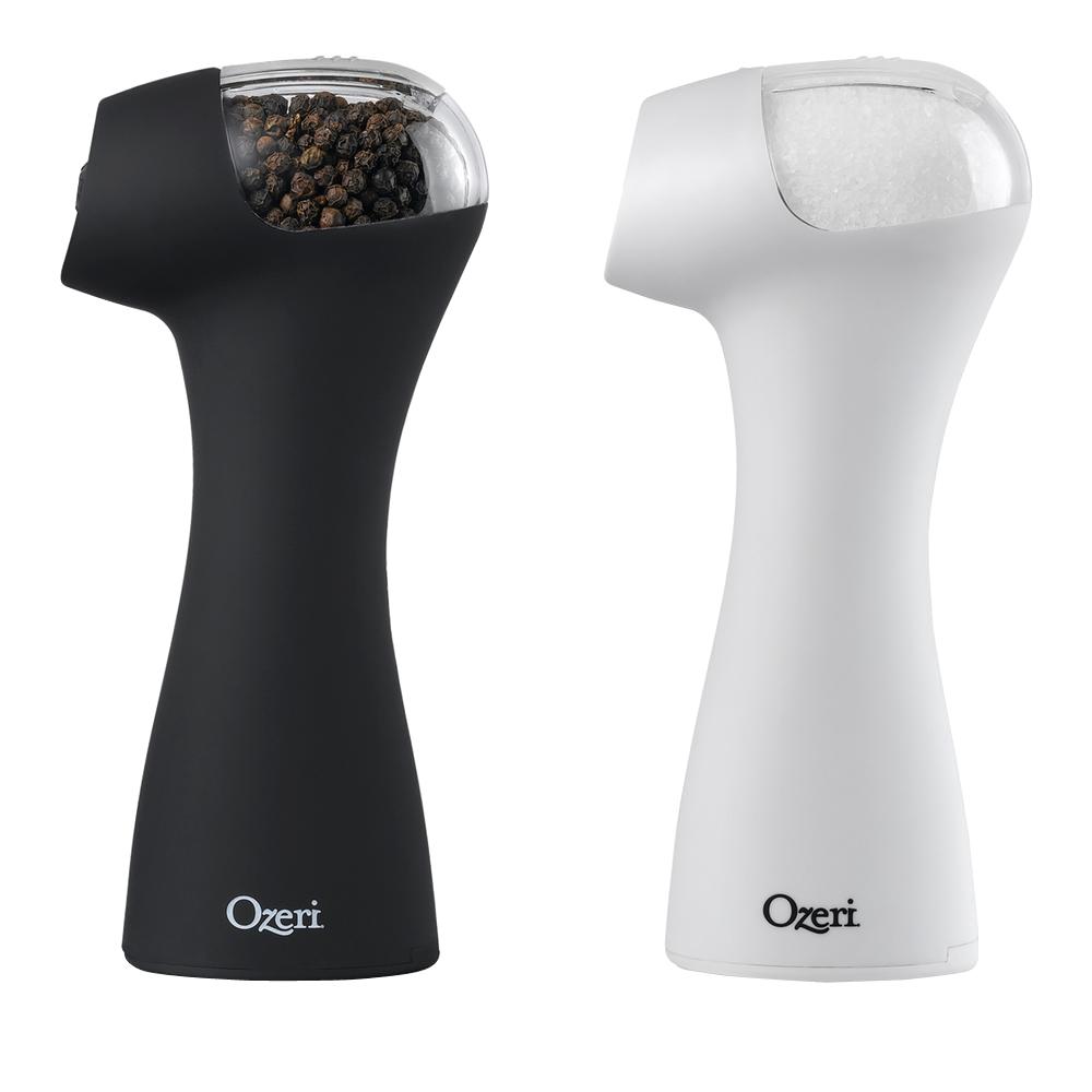 Ozeri Graviti Pro Ii Electric Salt And Pepper Grinder Set Bpa Free Cur Item Stainless Steel Salt And Pepper Shaker
