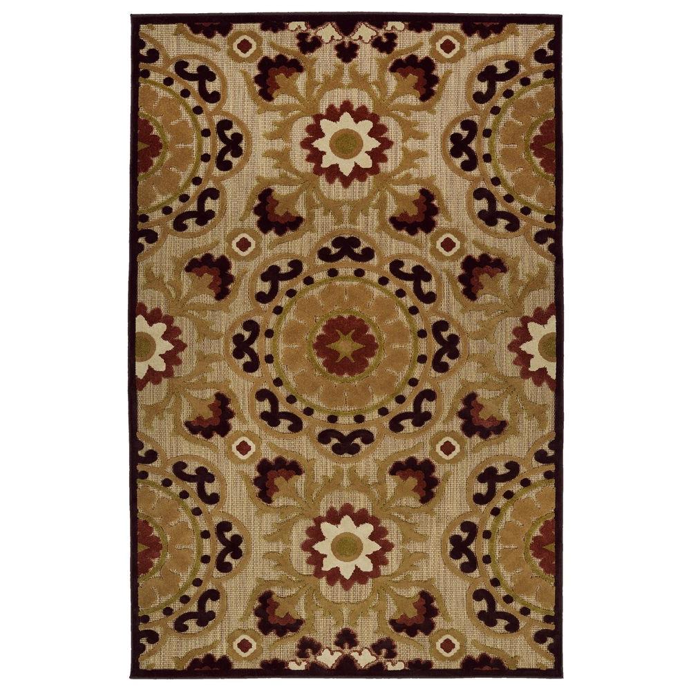 Kaleen Five Seasons Brown 8 ft. 8 in. x 12 ft. Indoor/Outdoor Area Rug