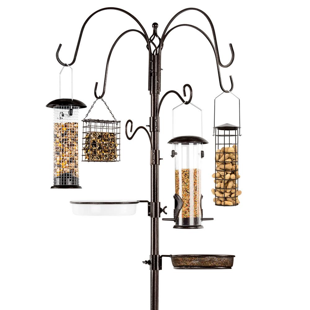 Best Choice Products Steel Suet Block Multi Bird Feeder Station Sky5648