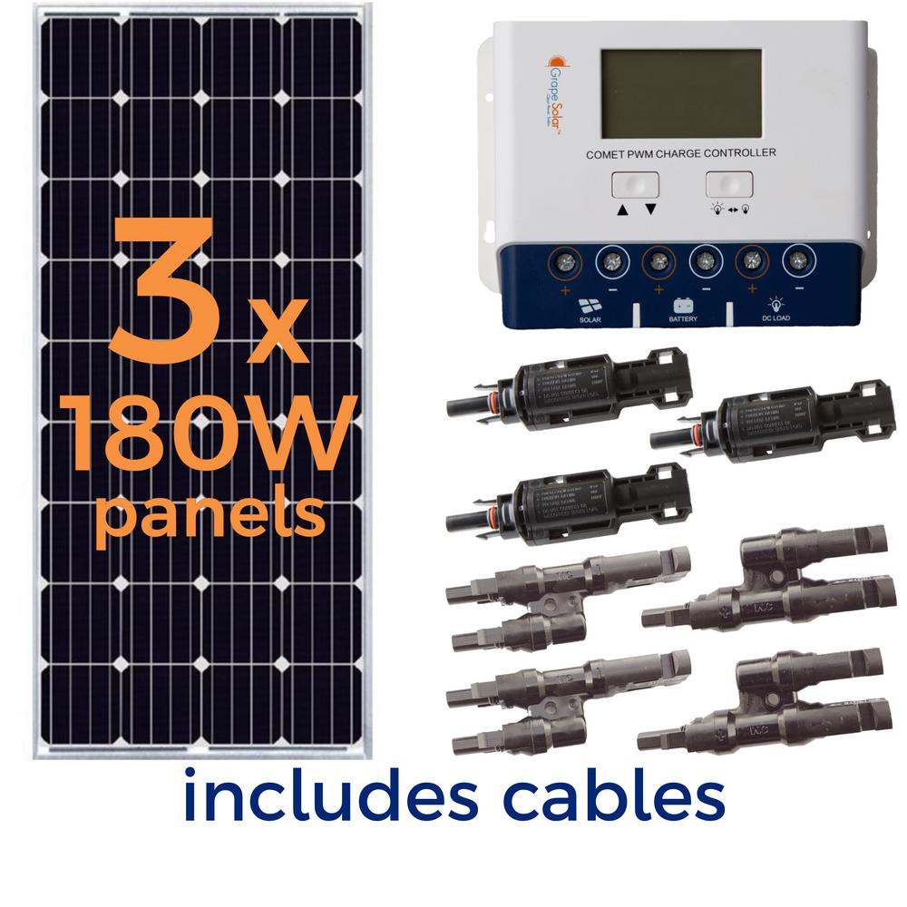 540 Watt Off Grid Solar Panel Kit