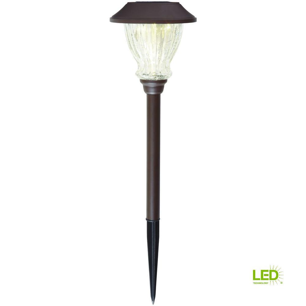 Hampton Bay Solar Bronze Outdoor Integrated Led 3000k 10 Lumens Hampton Bay Solar Bronze Outdoor Integrated Led 3000k 10 Lumens Landscape Path Light With Le