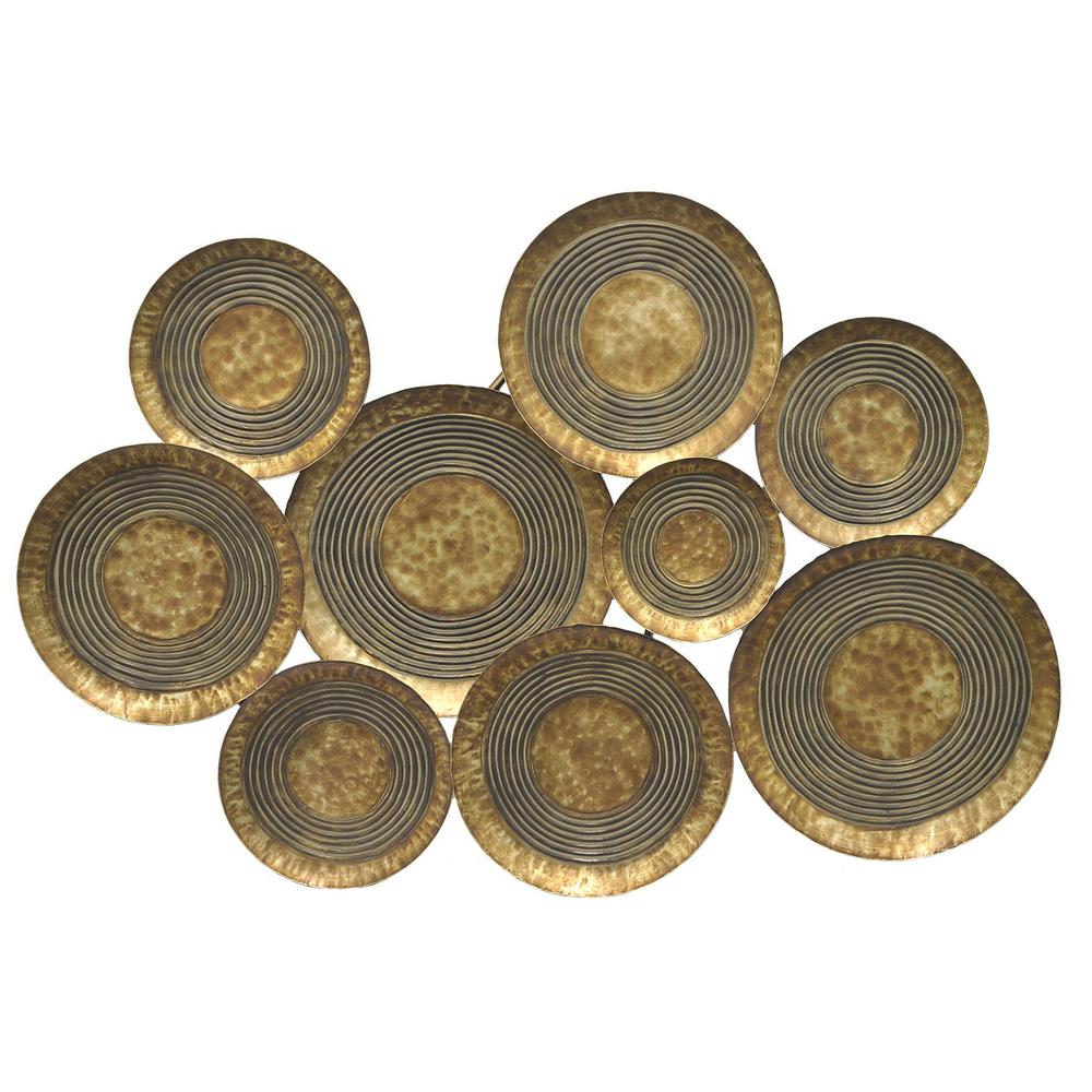 Mountain Outline Metal Wall Art Accent Copper//Bronze 11 1//2/" x 2 1//2/"