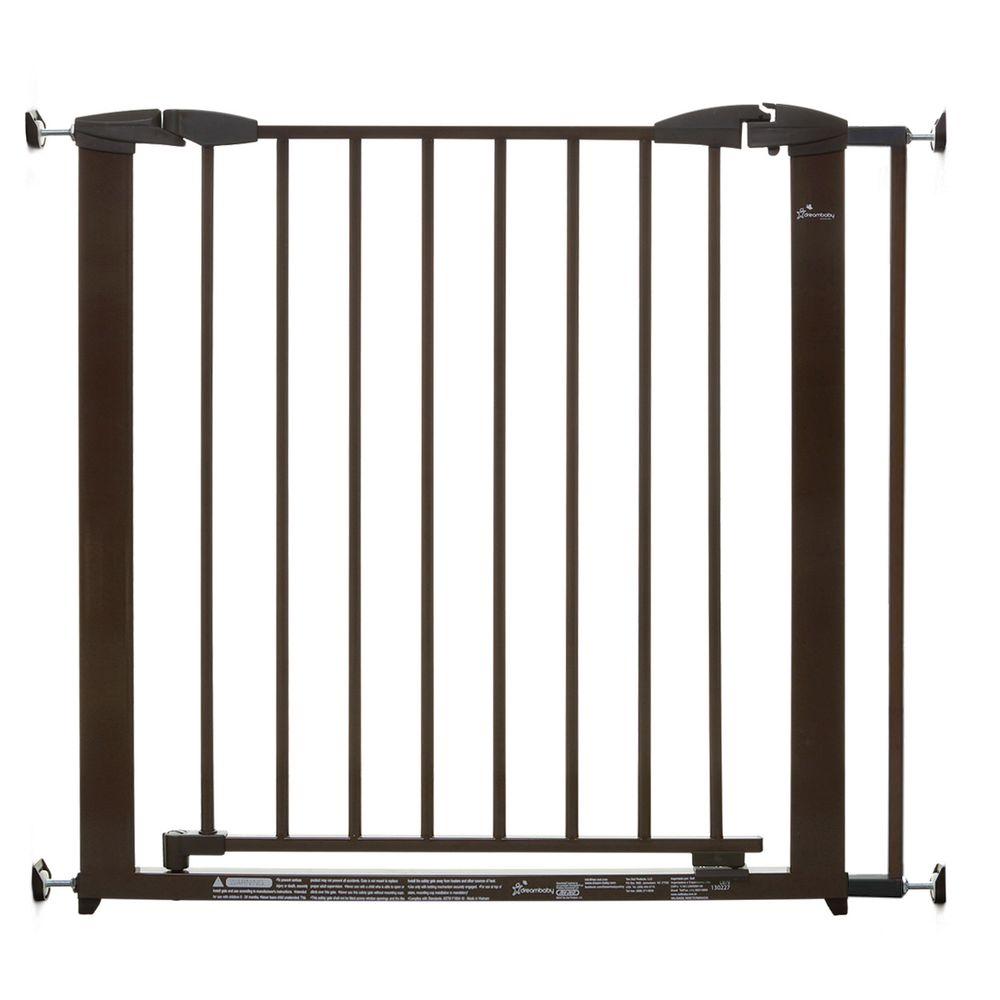 Dreambaby brighton 29 in h pressure mounted gate l879 the home depot