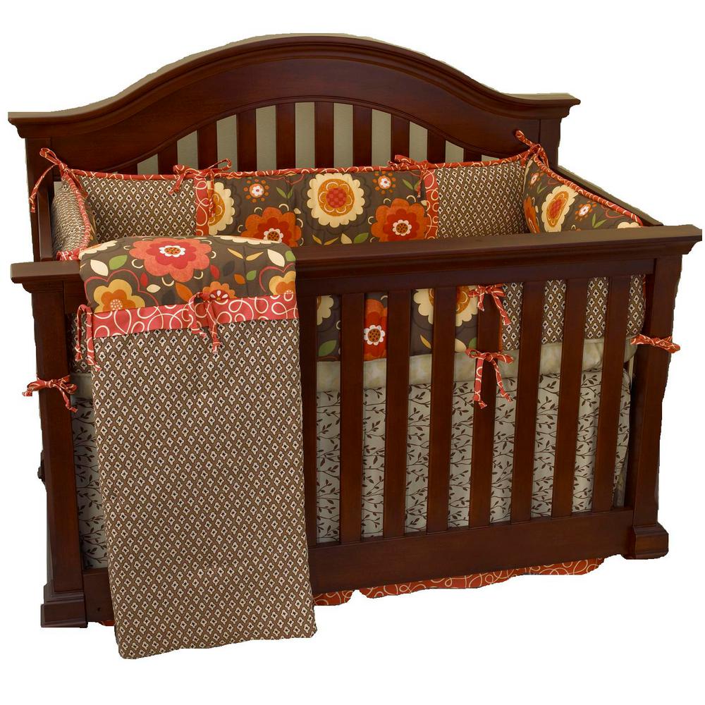Cotton Tale Designs Peggy Sue Cotton 4 Sectional Crib Bumper Pads Cotton Psbu The Home Depot
