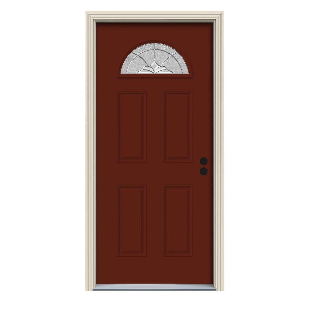 Red - Painted - Steel - Front Doors - Exterior Doors - The Home Depot Red - Painted - Steel - Front Doors - Exterior Doors - The Home Depot