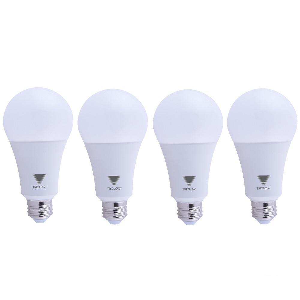 Ceiling Fan Rated Led Bulbs Light The Home Depot 150 Watt Equivalent A21 Dimmable 2550 Lumens Led Light Bulb Soft White 3000k 4