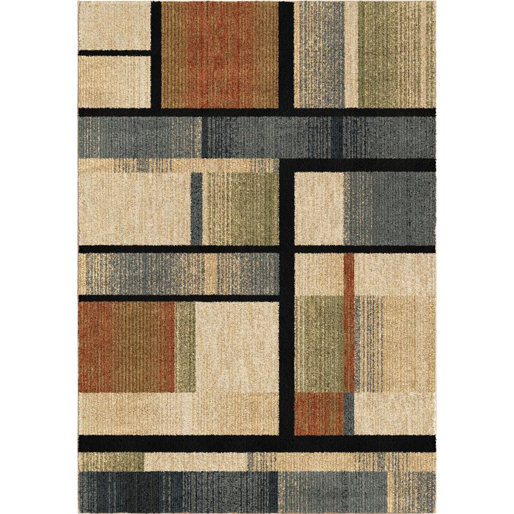 Orian Rugs Blocked Colors Plush Multi 8 ft. x 11 ft. Area Rug-378689 ...