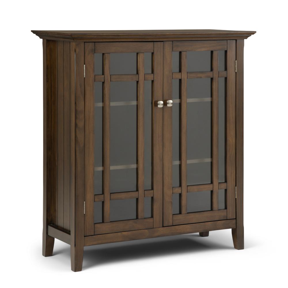 Brooklyn Max Hampton Solid Wood 32 Inch Wide Rustic Low Storage Max Hampton Solid Wood 32 Inch Wide