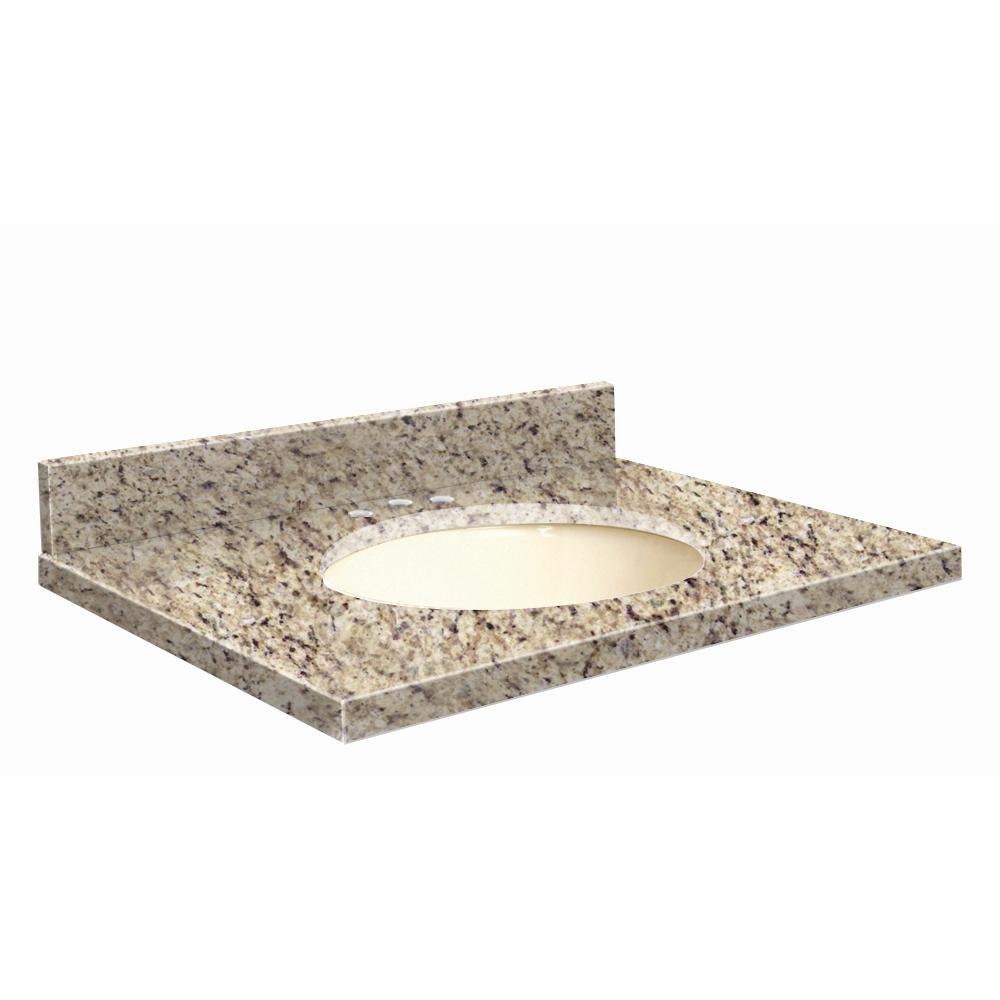 Transolid 43 In W X 22 D Granite Vanity Top Giallo Granite Vanity Top In Giallo