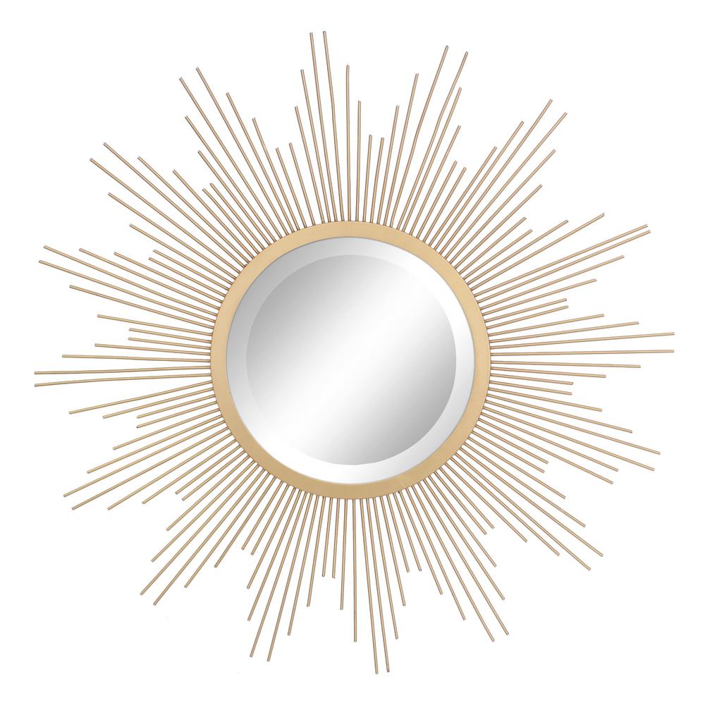 Stonebriar Collection Wire Sunburst Antique Gold Decorative