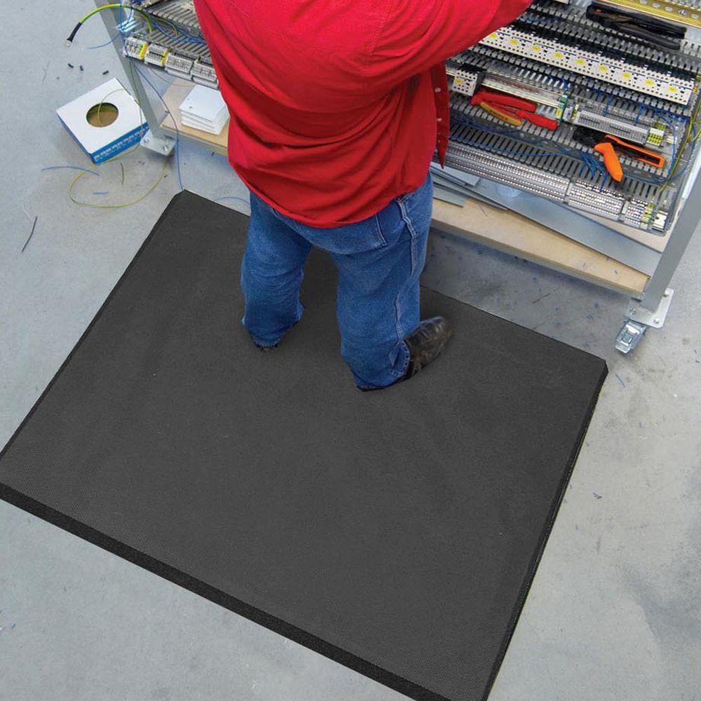 Notrax Superfoam Black 24 In X 36 In Nitrile Rubber Pvc Sponge