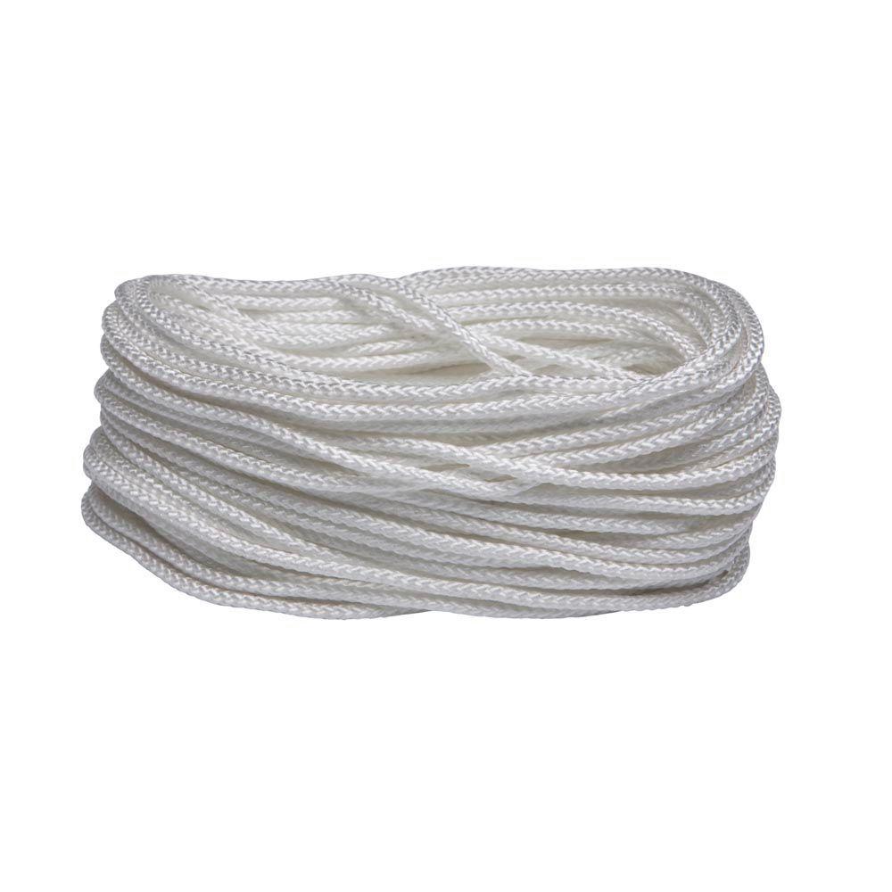 White Polypropylene Diamond Braid Rope 