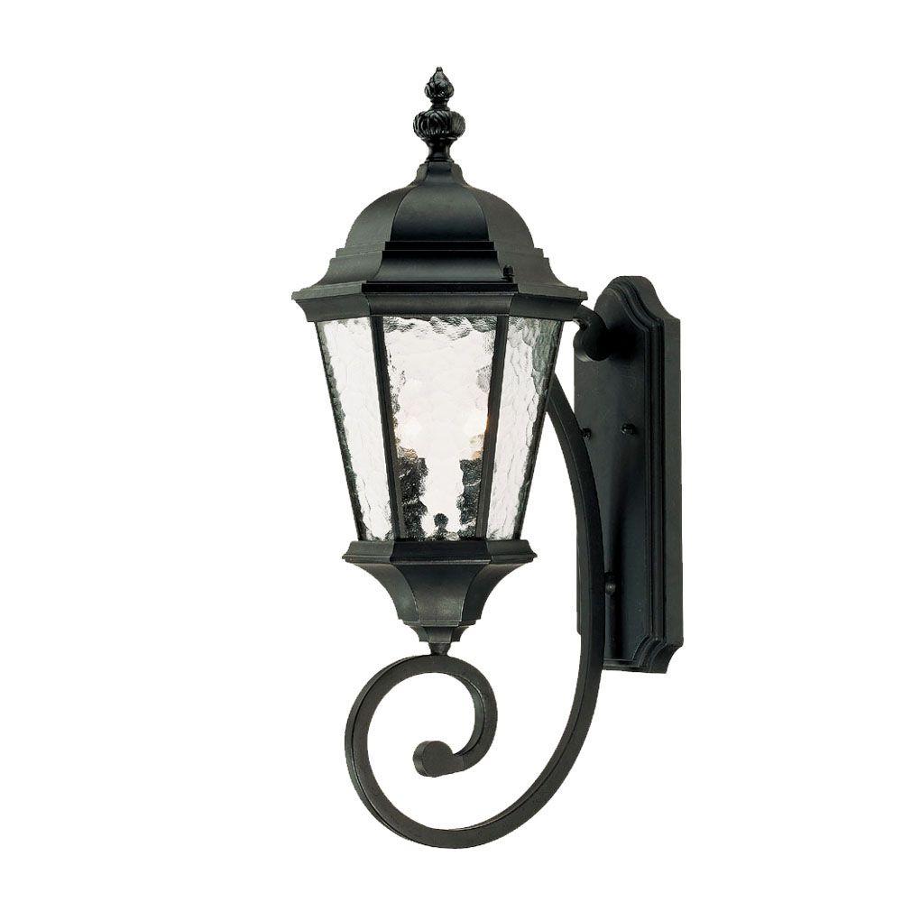 Acclaim Lighting Telfair Collection 2-Light Matte Black Outdoor Wall ...