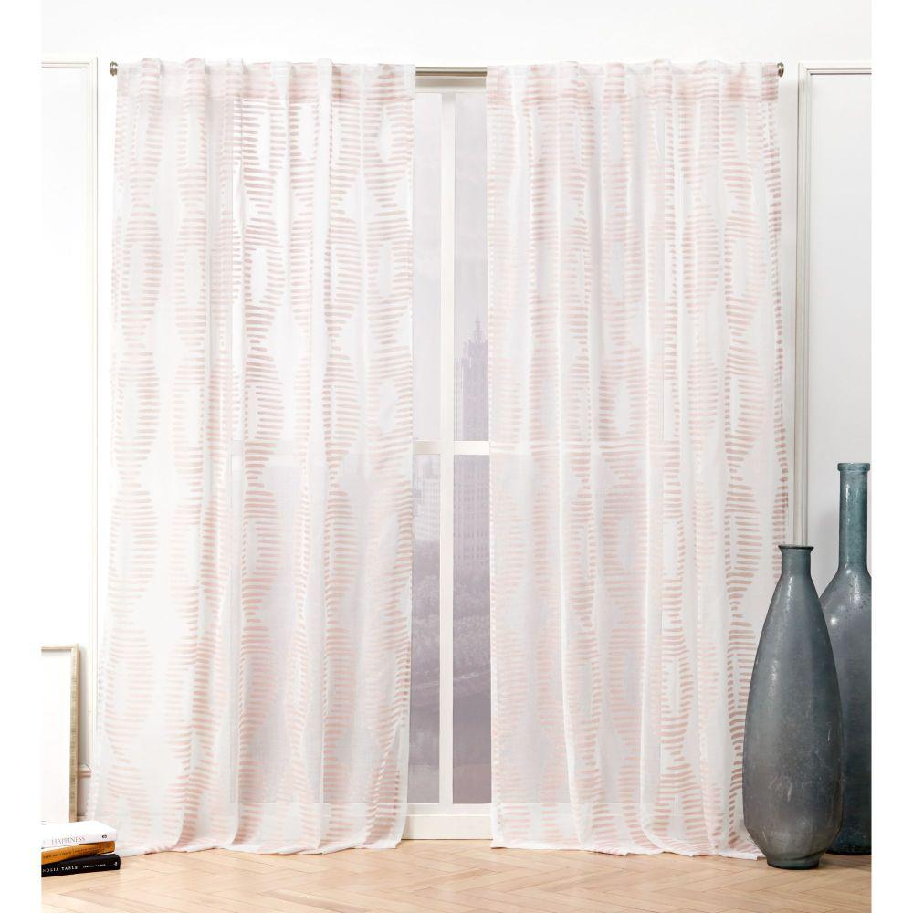 blush sheer curtains amazon
