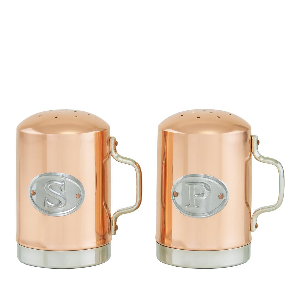 copper salt and pepper shakers