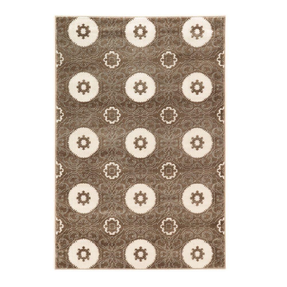 Orian Rugs Gianna Taupe 5 ft. 3 in. x 7 ft. 6 in. Indoor Area Rug