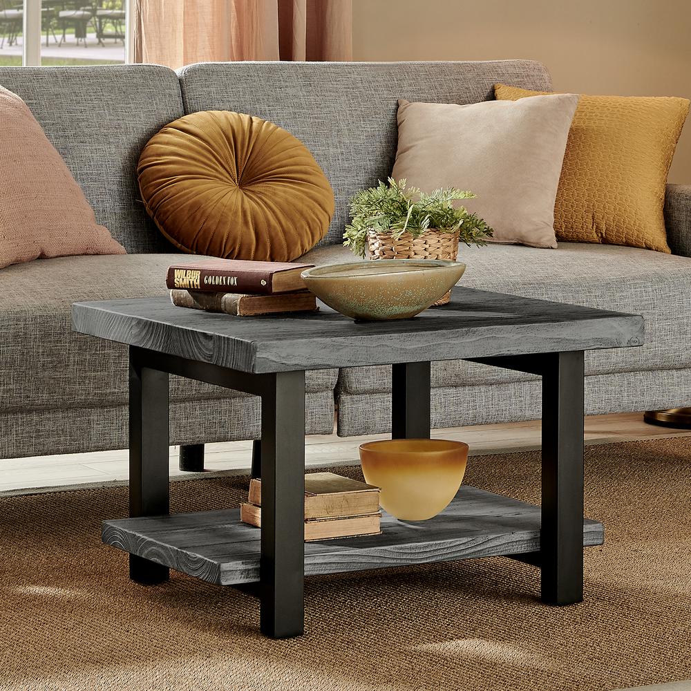Alaterre Furniture Pomona 27 In Slate Gray Metal And Reclaimed Wood Square Coffee Table Amba13sg The Home Depot - Slate Gray Coffee Table Set Alaterre Furniture Pomona 27 In Slate Gray Metal And Reclaimed Wood Square Coffee Table Amba13sg The Home Depot - Slate Gray Coffee Table Set
