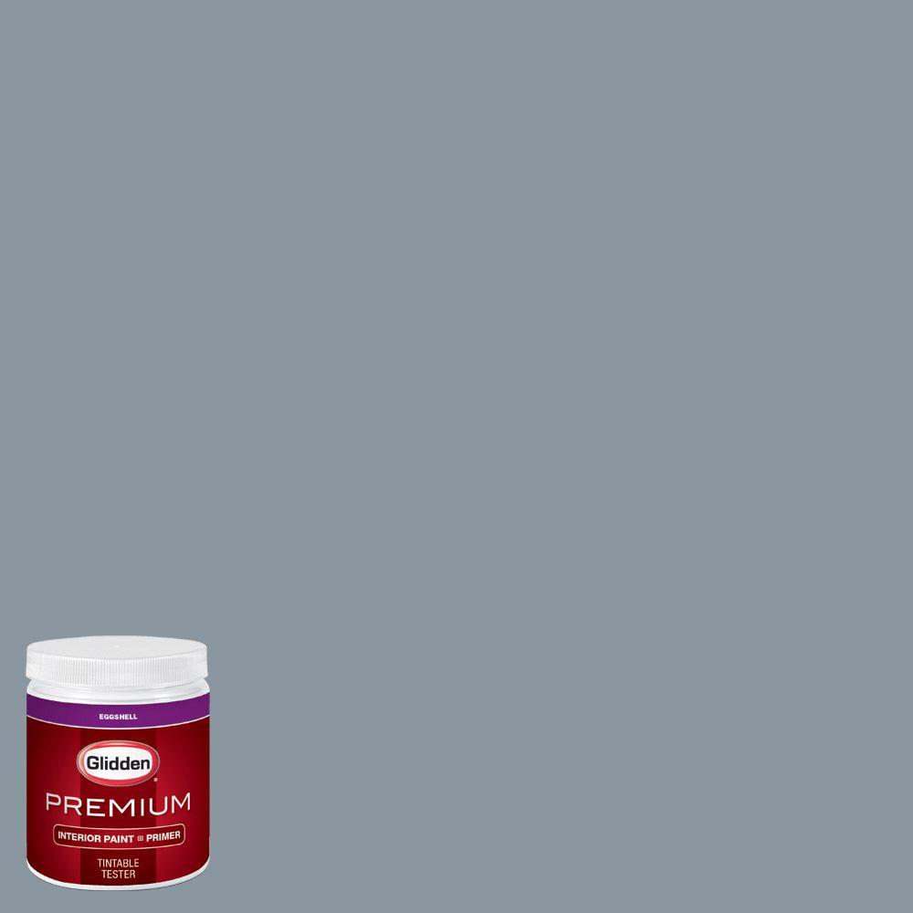 Glidden Premium 8 oz. #HDGB63 Smoke Grey Eggshell Interior Paint with ...