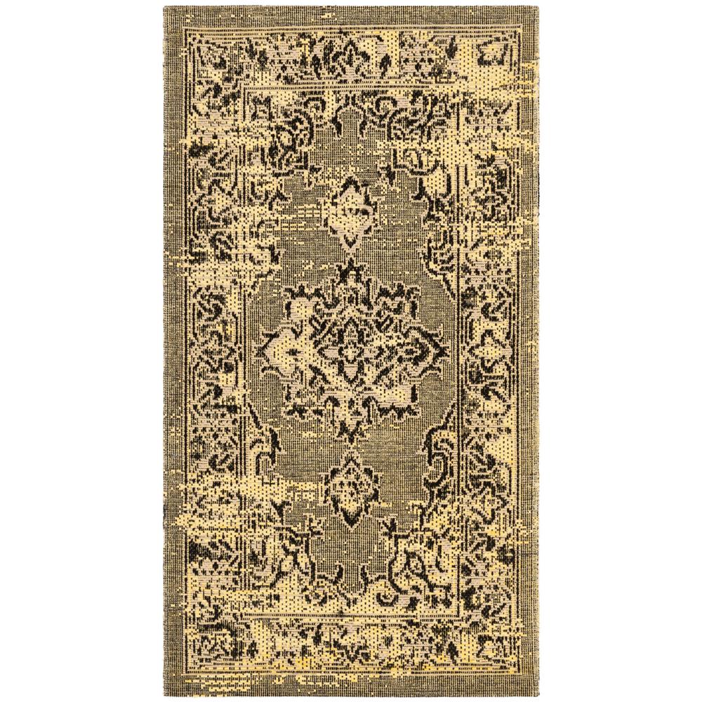 Safavieh Palazzo Yellow Black 2 Ft X 3 6 In Area Rug Pal124 Safavieh Palazzo Yellow Black 2 Ft X 3 6 In Area Rug Pal124 9018 The Home Depot