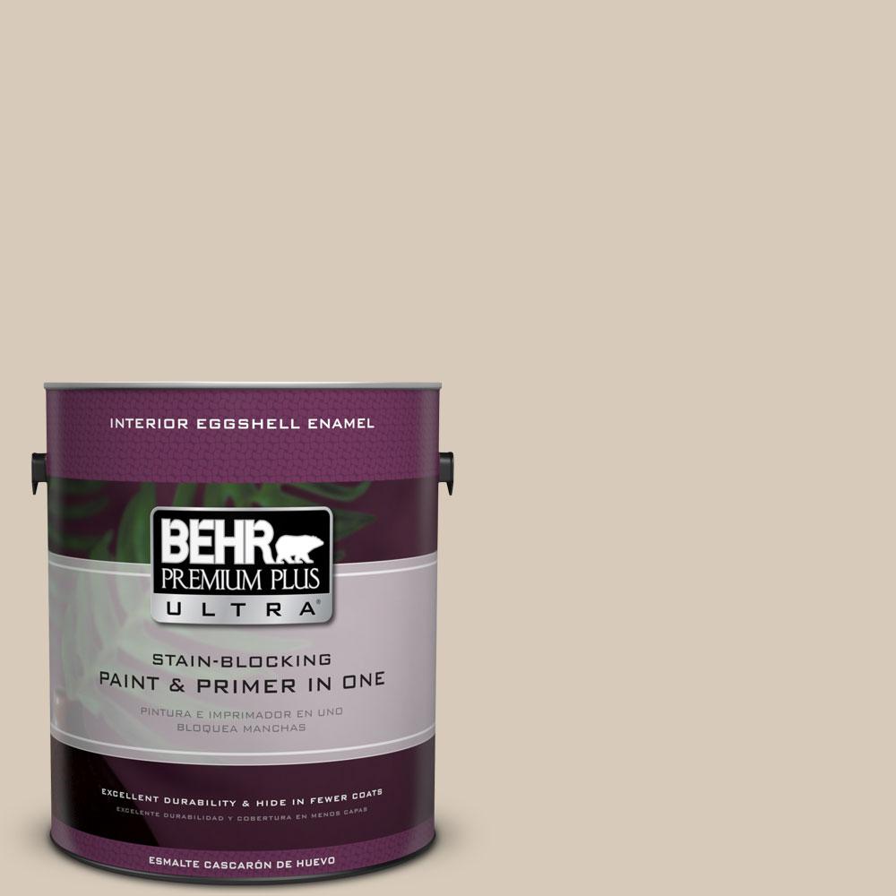 BEHR Premium Plus Ultra 1Gal. PPU512 Almond Wisp Eggshell Enamel
