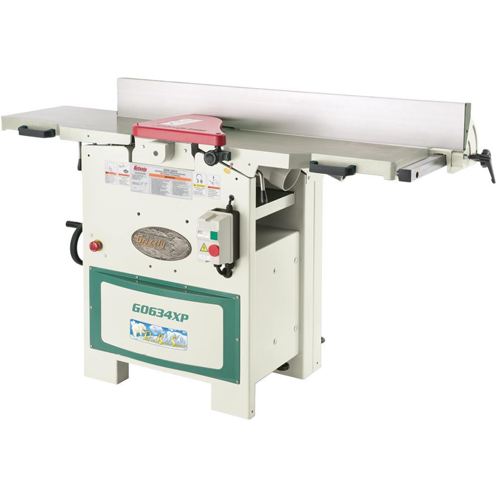 grizzly industrial jointer polar cutterhead spiral planer hp bear series jointers tools