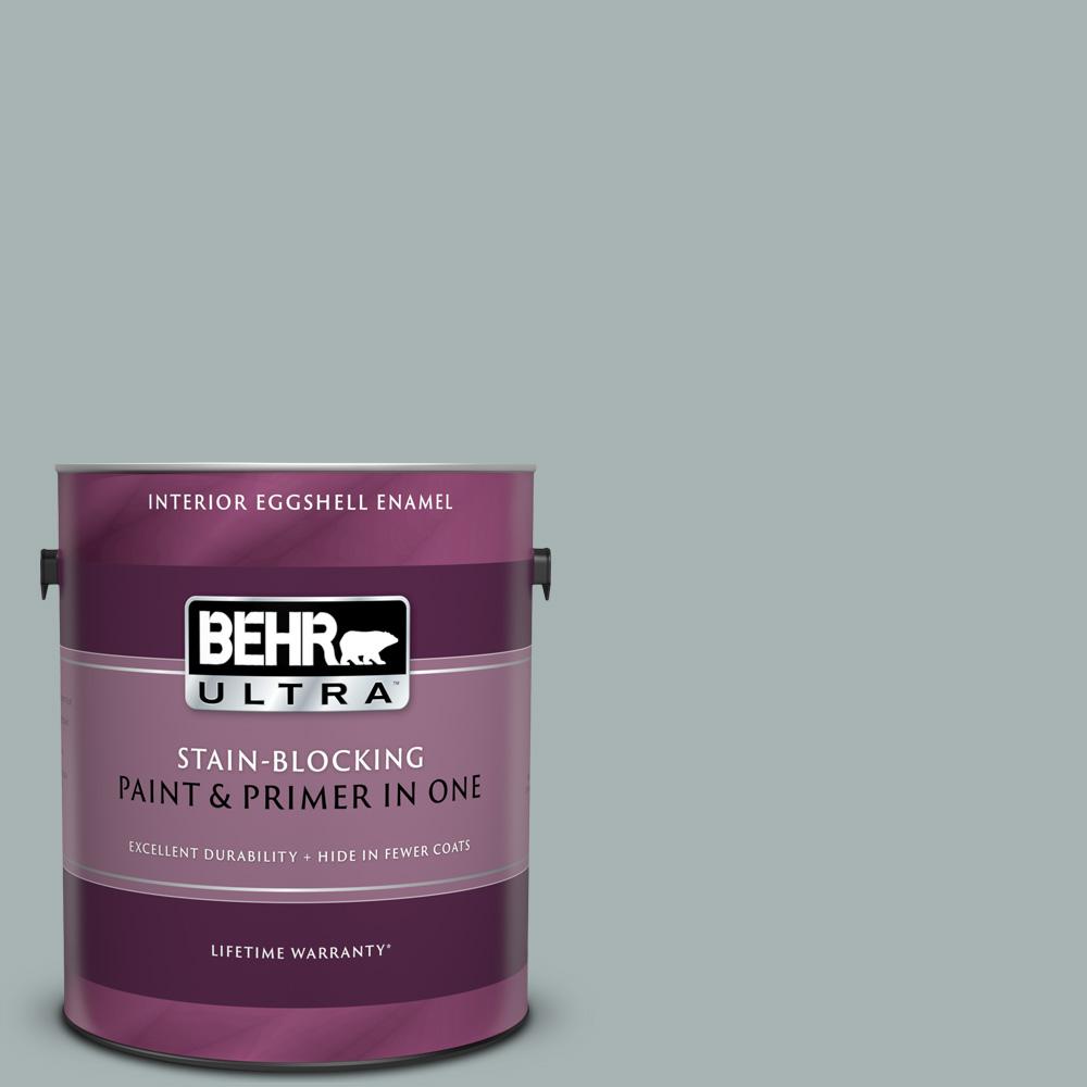 BEHR ULTRA 1 gal. 730F4 Flint Smoke Eggshell Enamel Interior Paint
