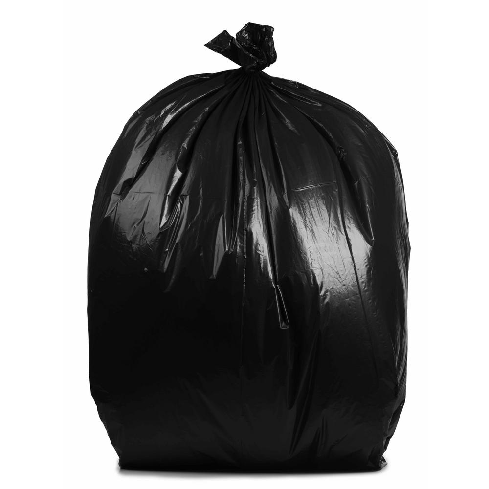 small black plastic trash bags