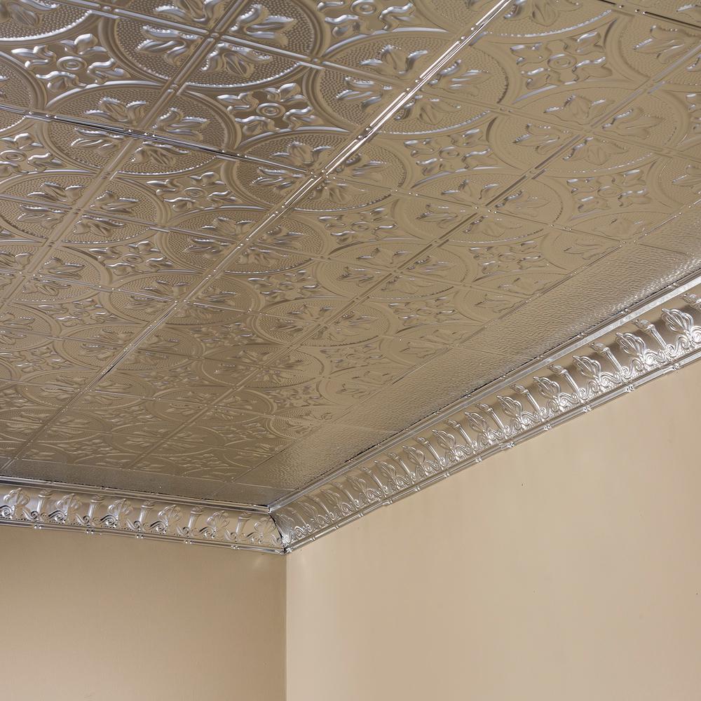 Great Lakes Tin Jamestown 2 Ft X Nail Up Ceiling Tile Ft X 2 Nail Up Tin Ceiling Tile