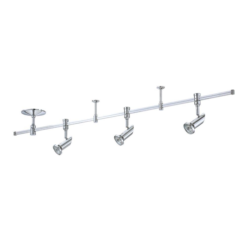 Chrome Track Lighting The Home Depot Rk40 Series 4 Ft